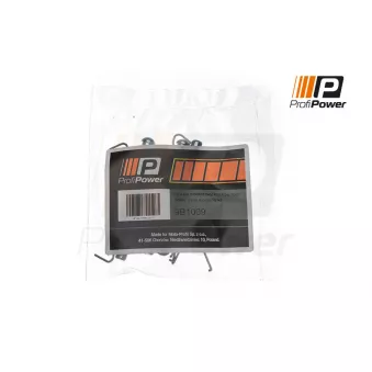 ProfiPower 9B1009 - Kit d'accessoires, plaquette de frein à disque