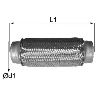 Tuyau flexible, échappement IMASAF [06.39.55]