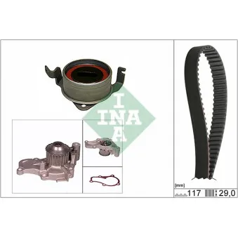 INA 530 0308 30 - Pompe à eau + kit de courroie de distribution