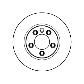 Jeu de 2 disques de frein arrière NATIONAL [NBD1233]