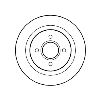 NATIONAL NBD1385 - Jeu de 2 disques de frein arrière