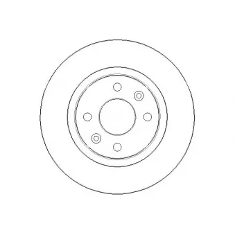Jeu de 2 disques de frein arrière NATIONAL [NBD1534]