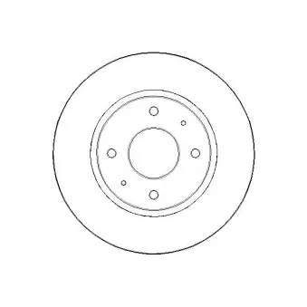 Jeu de 2 disques de frein arrière NATIONAL [NBD1556]