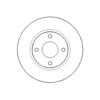 Jeu de 2 disques de frein arrière NATIONAL [NBD1710]