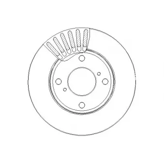 NATIONAL NBD1712 - Jeu de 2 disques de frein arrière