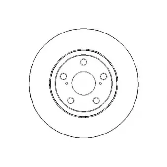 Jeu de 2 disques de frein arrière NATIONAL [NBD1728]