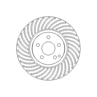 Jeu de 2 disques de frein arrière NATIONAL [NBD1755]