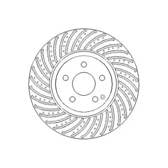 Jeu de 2 disques de frein arrière NATIONAL [NBD1756]