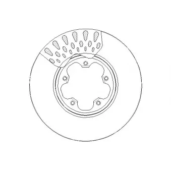 Jeu de 2 disques de frein arrière NATIONAL [NBD1795]