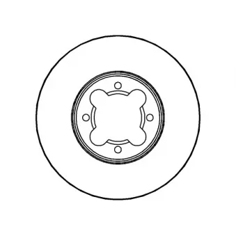 NATIONAL NBD269 - Jeu de 2 disques de frein avant