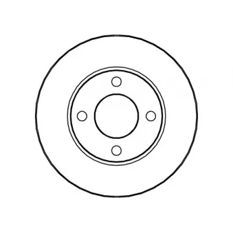 NATIONAL NBD384 - Jeu de 2 disques de frein avant