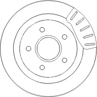 NATIONAL NBD508 - Jeu de 2 disques de frein arrière