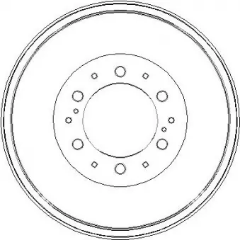 NATIONAL NDR357 - Tambour de frein