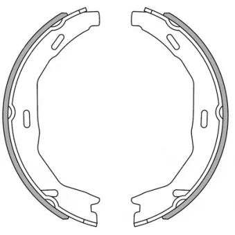NATIONAL NS4091 - Jeu de mâchoires de frein