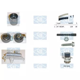 Saleri SIL K1PA1444 - Pompe à eau + kit de courroie de distribution