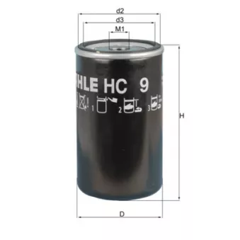 Filtre hydraulique, boîte automatique KNECHT OEM 96006362