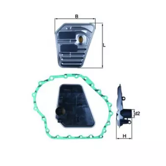 Kit de filtre hydraulique, boîte automatique Metalcaucho 21055
