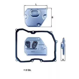 Kit de filtre hydraulique, boîte automatique METZGER 8020054