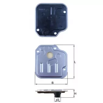 Kit de filtre hydraulique, boîte automatique HENGST FILTER EG1031H D586