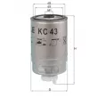 KNECHT KC 43 - Filtre à carburant