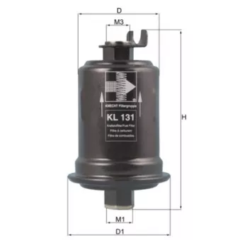 KNECHT KL 131 - Filtre à carburant