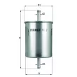 KNECHT KL 2 - Filtre à carburant