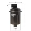KNECHT KL 516 - Filtre à carburant