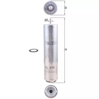 Filtre à carburant KNECHT OEM 13327793672