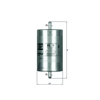 Filtre à carburant KNECHT KL 9 pour RENAULT CLIO 1.8 Rsi - 109cv
