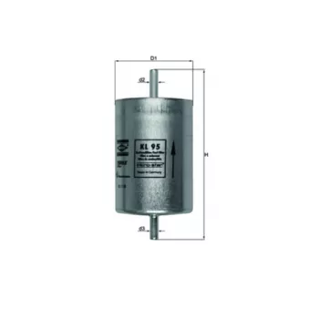 Filtre à carburant KNECHT KL 95 pour RENAULT LAGUNA 1.8 (B56A/B) - 90cv