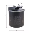 KNECHT KL 950 - Filtre à carburant