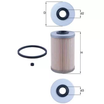 Filtre à carburant KNECHT OEM 1640500QAB