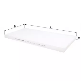 Filtre, air de l'habitacle KNECHT OEM 0008301265