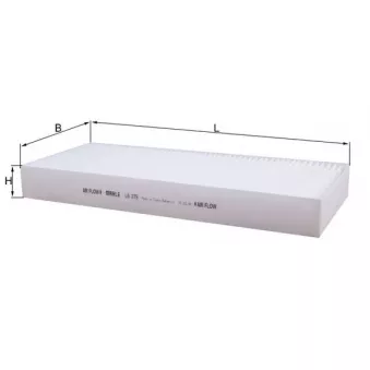 Filtre, air de l'habitacle KNECHT LA 279