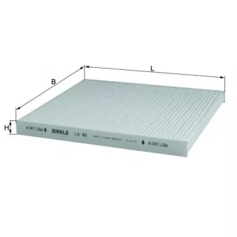 Filtre, air de l'habitacle KNECHT OEM 7700428820