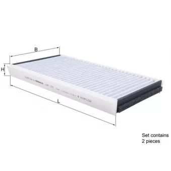 Filtre, air de l'habitacle KNECHT OEM 64318379959