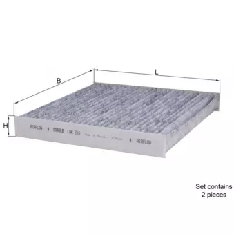 Filtre, air de l'habitacle KNECHT OEM 80292SFY003