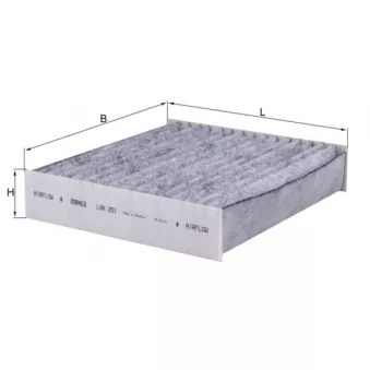 Filtre, air de l'habitacle KNECHT OEM Q0013871V001000000