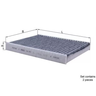 Filtre, air de l'habitacle KNECHT OEM 64119163329