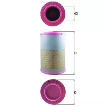 Filtre à air KNECHT OEM 1433690