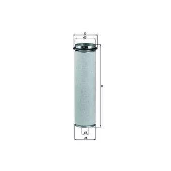 Filtre à air secondaire KNECHT LXS 37/1 pour MERCEDES-BENZ SK 2635 - 286cv