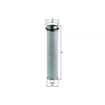 Filtre à air secondaire KNECHT LXS 5/1 pour MULTICAR M26 2,8 - 106cv