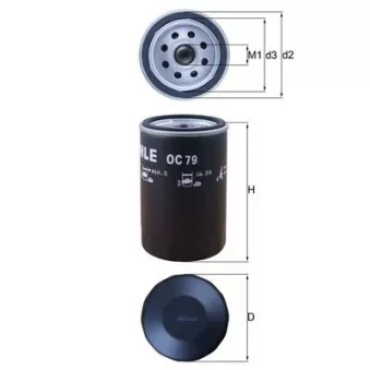 Filtre à huile KNECHT OEM EFL159