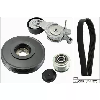 Jeu de courroies trapézoïdales à nervures HEPU OEM 3M5Q6B319CB