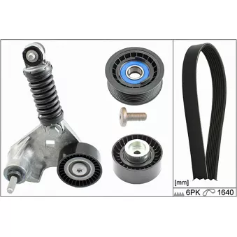 Jeu de courroies trapézoïdales à nervures HEPU OEM c2s27001