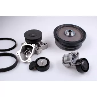 HEPU PK04660 - Pompe à eau+Jeu de courroie trapézoïdale à nervures