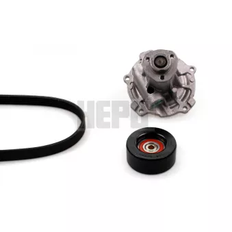 HEPU PK05422 - Pompe à eau+Jeu de courroie trapézoïdale à nervures