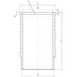 MAHLE 001 LW 00142 000 - Chemise de cylindre