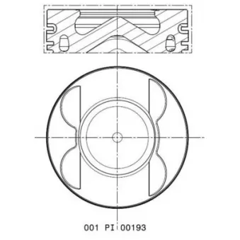 Piston MAHLE 001 PI 00193 000