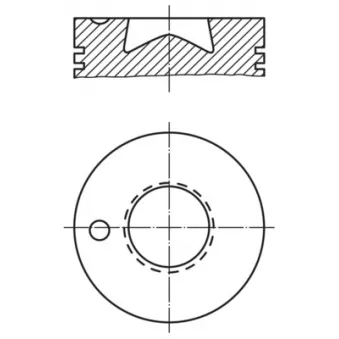 Piston MAHLE 003 90 10 pour MERCEDES-BENZ O 404 O 404 - 290cv